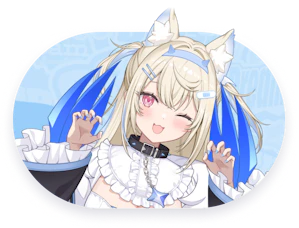 Official hololive Dreams roster thumbnail for Fuwawa Abyssgard