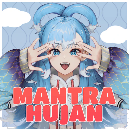 Official Mantra Hujan jacket copied from the hololive Dreams catalog for identification; rights remain with the respective owners. Official catalog jacket for Mantra Hujan