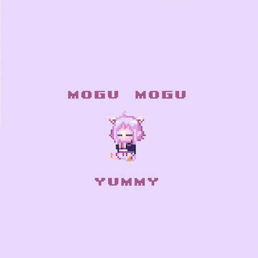 Official Mogu Mogu YUMMY! jacket copied from the hololive Dreams catalog for identification; rights remain with the respective owners. Official catalog jacket for Mogu Mogu YUMMY!