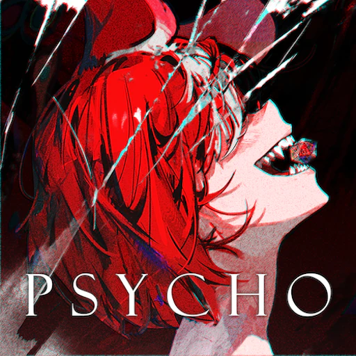 Official PSYCHO jacket copied from the hololive Dreams catalog for identification; rights remain with the respective owners. Official catalog jacket for PSYCHO