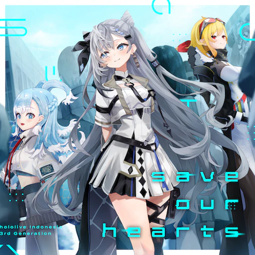 Official save our hearts jacket copied from the hololive Dreams catalog for identification; rights remain with the respective owners. Official catalog jacket for save our hearts