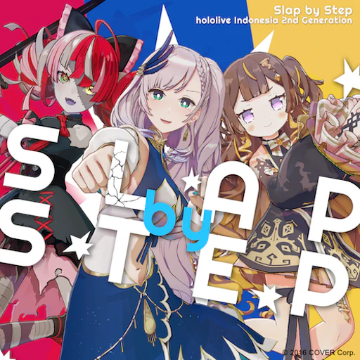 Official Slap by Step jacket copied from the hololive Dreams catalog for identification; rights remain with the respective owners. Official catalog jacket for Slap by Step