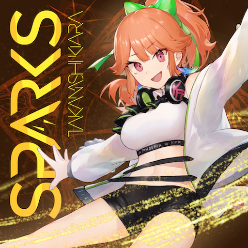Official SPARKS jacket copied from the hololive Dreams catalog for identification; rights remain with the respective owners. Official catalog jacket for SPARKS