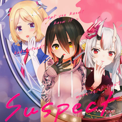 Official Suspect jacket copied from the hololive Dreams catalog for identification; rights remain with the respective owners. Official catalog jacket for Suspect